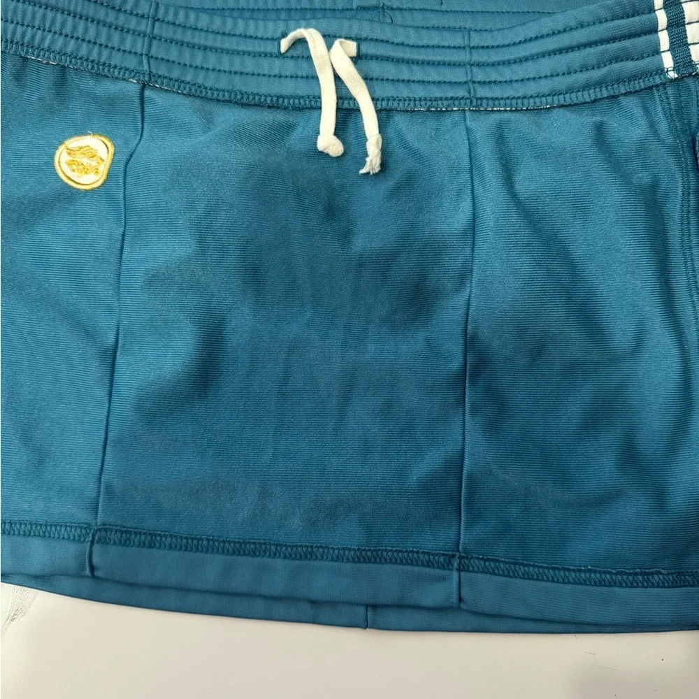 Vintage Y2K Abercrombie & Fitch Teal Skirt with White Stripes - Picture 6 of 6